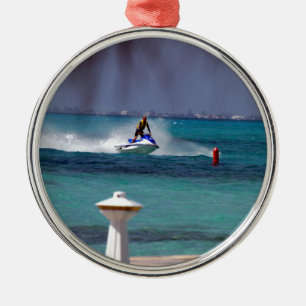 Jet Ski Paradise Metal Tree Decoration