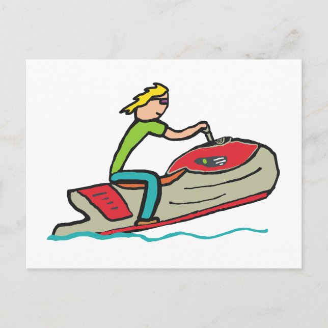 Jet Ski Postcard (Front)