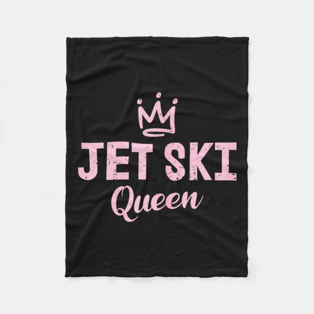 Jet ski queen _ jet-ski lover  fleece blanket (Front)