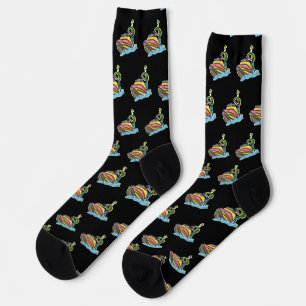 Jet Ski Stickman Socks