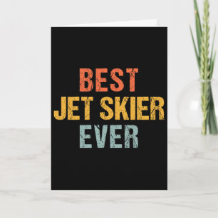 Jet Skier Jet Skiing Watersports Sayings Card