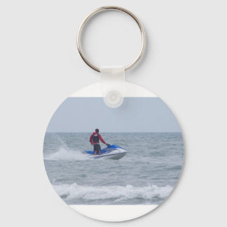 jet skiing at the beach key ring