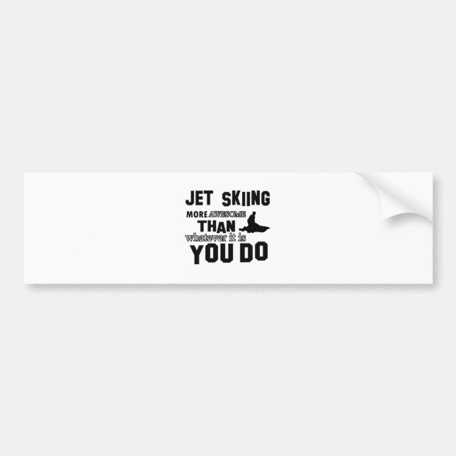Jet Skiing awesome designs Bumper Sticker (Front)