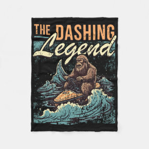Jet Skiing Bigfoot Watercraft Rider I Sasquatch Je Fleece Blanket