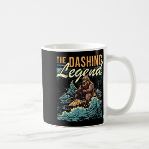 Jet skiing bigfoot watercraft rider sasquatch jet coffee mug