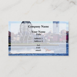Jet Skiing by Colgate Clock Business Card