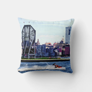 Jet Skiing by Colgate Clock Cushion