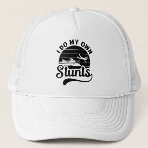 Jet Skiing I Do My Own Stunts Jet Ski Retro Jetski Trucker Hat