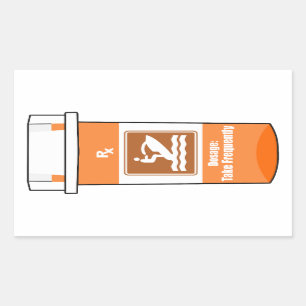 Jet Skiing Is My Drug Rectangular Sticker