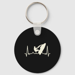 Jet Skiing Lover I Heartbeat Jet Skiing Key Ring