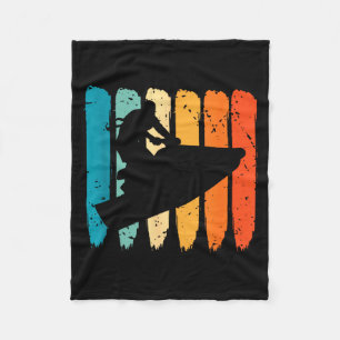 Jet skiing retro watercraft jet skier jetskiing je fleece blanket