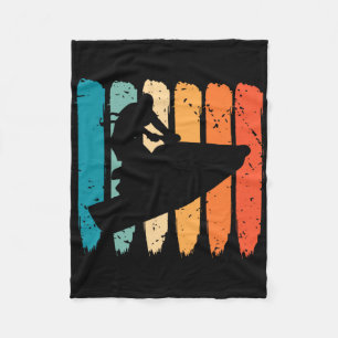 Jet Skiing Retro Watercraft Jet Skier Jetskiing Je Fleece Blanket