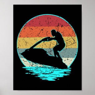 Jet Skiing Shirt - Vintage Retro Style Poster