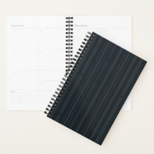 Jet Stream Stripes in Dark Navy Planner