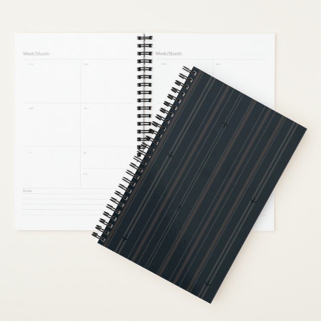 Jet Stream Stripes in Dark Navy Planner (Display)