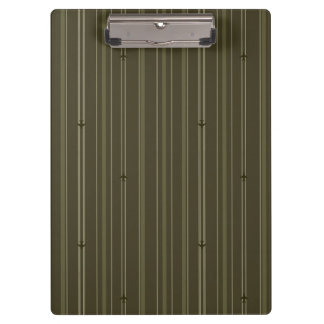 Jet Stream Stripes in Olive Green Clipboard