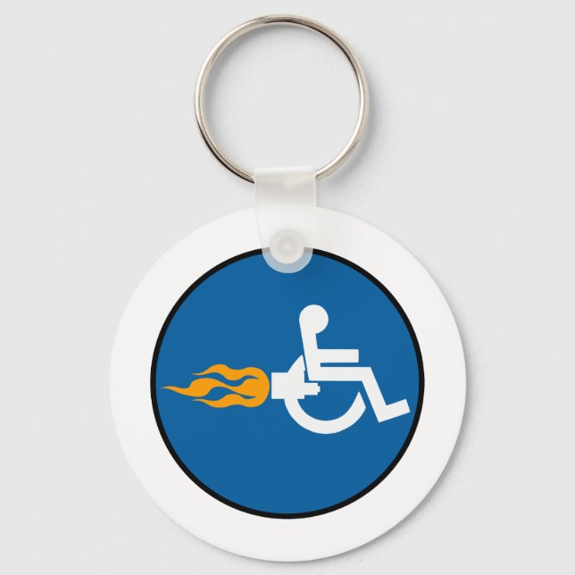 Jet Wheelchair Key Ring (Front)