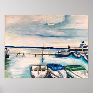 Jet X Dock, Kelley's Island Poster