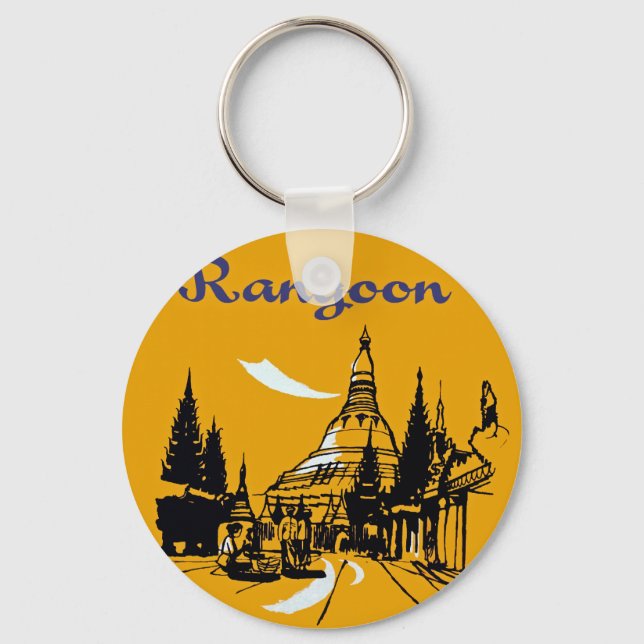 Jet Your Way to Rangoon Key Ring (Front)