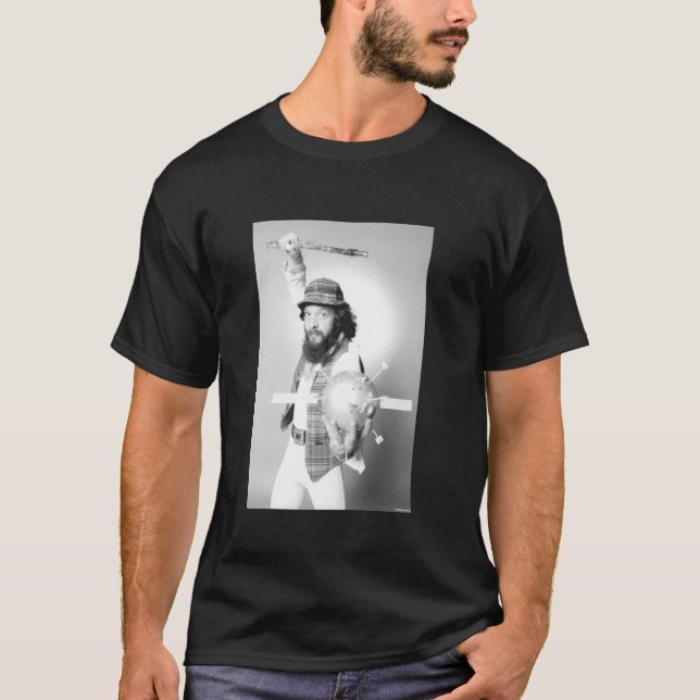 Jethro Tull Vocalist Flautist Ian Anderson By Alla T-Shirt (Front)