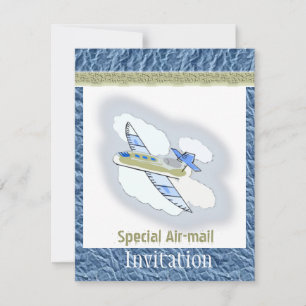 Jetplane Party Invitation