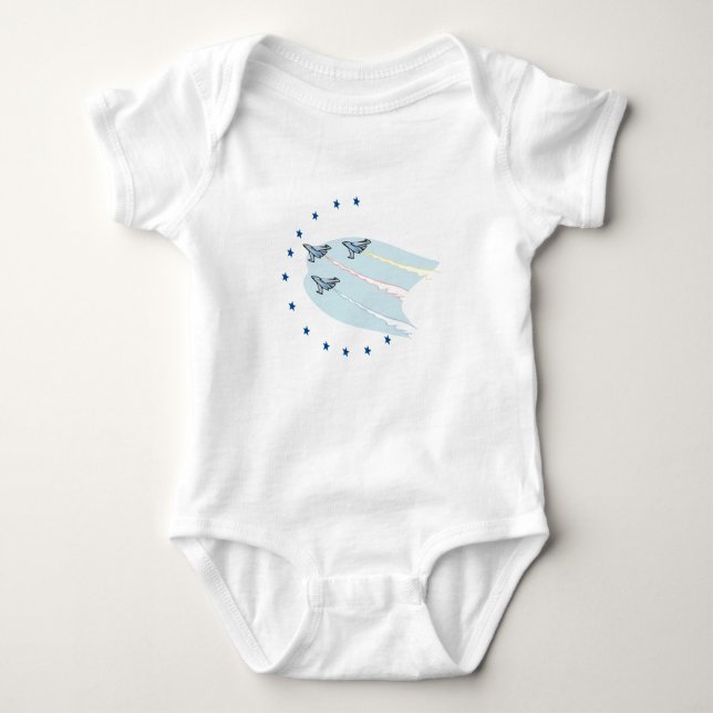 Jets fly for Veterans Day - Baby Bodysuit (Front)