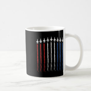 Jets Us American Flag Independence 4th Of July Pat Coffee Mug