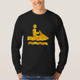 Jetski Jet Ski Surfing Fire Flames Burning T-Shirt