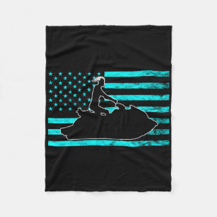 Jetski Jet Skiing Watercraft Jet Ski American Usa  Fleece Blanket