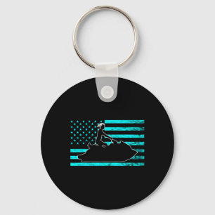 Jetski Jet Skiing Watercraft Jet Ski American Usa Key Ring