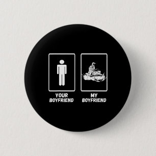 Jetski My Boyfriend Jet Skiing Jet Ski Watercraft 6 Cm Round Badge