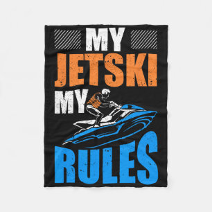 Jetski Outfit Jet Skier Jetski Fishing Jet Ski Rid Fleece Blanket