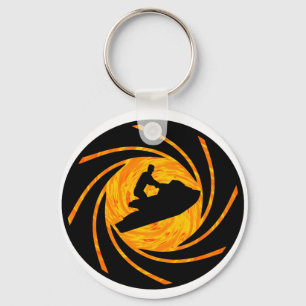 JETSKIING THE GULF KEY RING