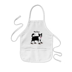 Jett the border collie apron