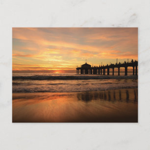 Jetty at Sunset Postcard