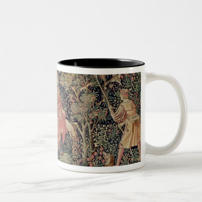 Jeu de Marelle et Cueillette de Fruits' Two-Tone Coffee Mug (Right)