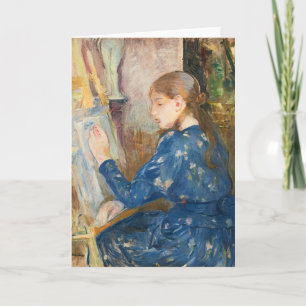 Jeune Fille Écrivant   Berthe Morisot Card