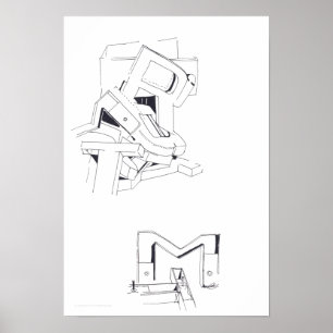 Jeux de Construction Building's Games Drawing 1 P Poster