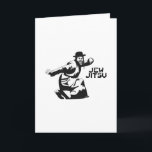 Jew Jitsu Card | Jewish Bar Mitzvah Gifts<br><div class="desc">Excellent gift for your upcoming Bar Mitzvah! 

This awesome card contains a black graphic design and black text,  looks best on a light background colour.


jew humour funny jews "ju jitsu" "jew jitsu" hilarious jewish hebrew</div>
