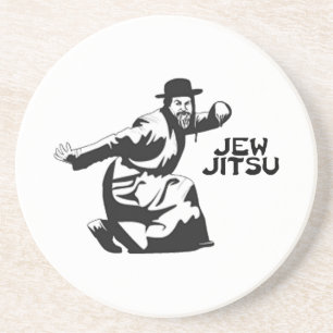 Jew Jitsu Coaster   Jewish Bar Mitzvah Gifts