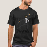 Jew Jitsu Funny Jewish Hannukah T-Shirt<br><div class="desc">Jew Jitsu Funny Jewish Hannukah . Funny jewish culture design for hebrew speaking and kosher fans. Unique Jew Jitsu Funny Jewish Hannukah artwork with a hand drawn rabbi with star of david throwing stars .</div>