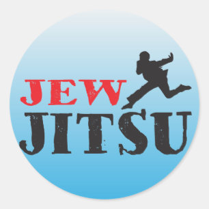 Jew Jitsu - Funny Jewish humour Classic Round Sticker