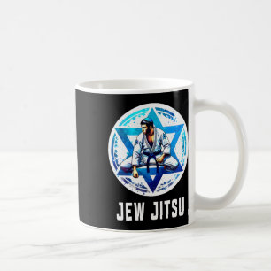 Jew Jitsu Karate Funny Hanukkah Brazilian Jiu Jits Coffee Mug