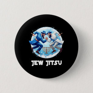 Jew Jitsu Karate Funny Hanukkah Jiu Jitsu Martial 6 Cm Round Badge