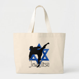 Jew Jitsu Large Tote Bag