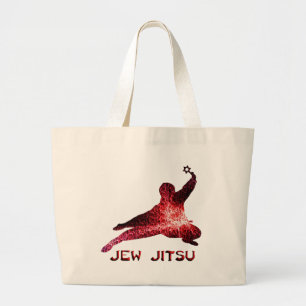 Jew Jitsu Large Tote Bag