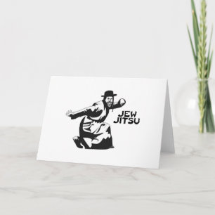 Jew Jitsu Martial Arts   Jewish Bar Mitzvah Gifts Card