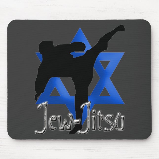 Jew Jitsu Mouse Pad (Front)