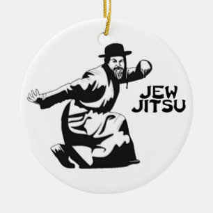 Jew Jitsu Ornament Jewish Bar Mitzvah Gifts