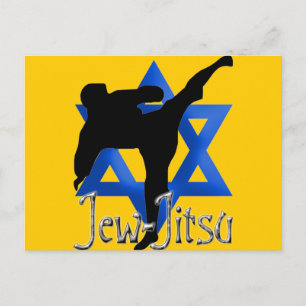 Jew Jitsu Postcard